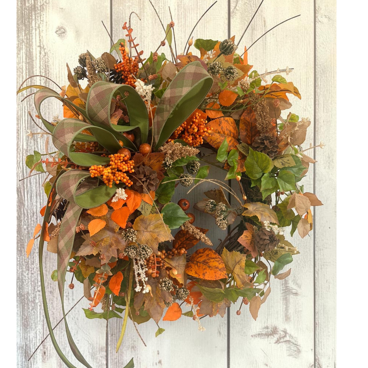 Fall Grapevine Wreath 22 Inch Door Decor TCT Crafts