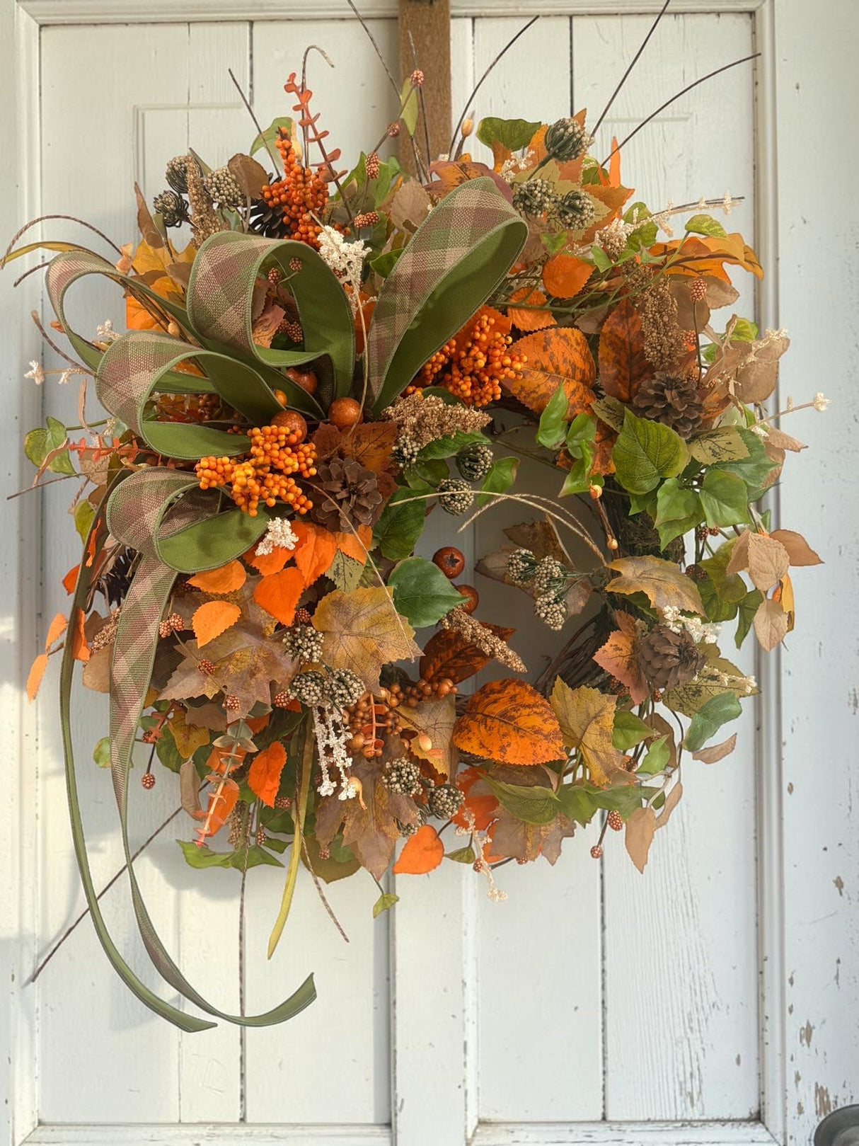 Fall Grapevine Wreath 22 Inch Door Decor TCT Crafts