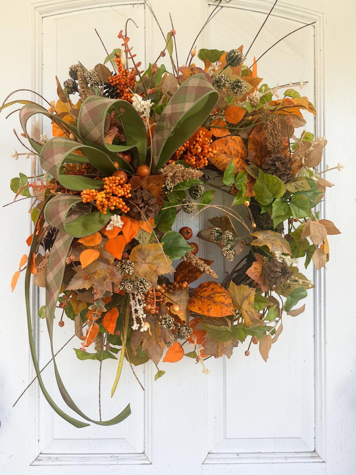 Fall Grapevine Wreath 22 Inch Door Decor TCT Crafts