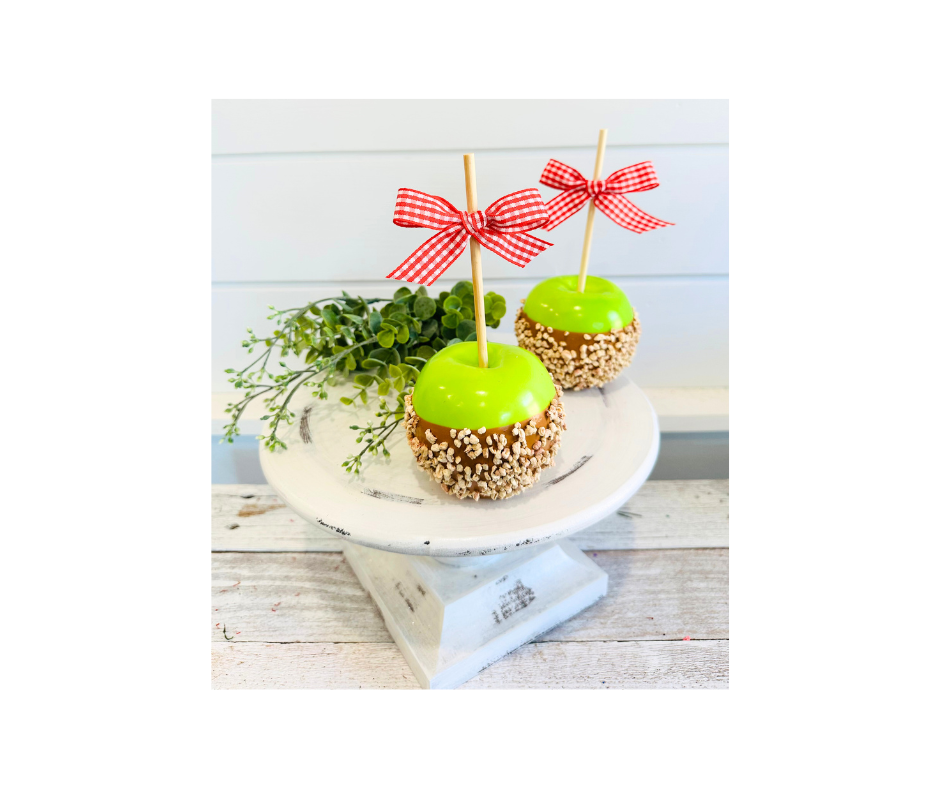 Fake Caramel Candy Apple-Tiered Tray Decor