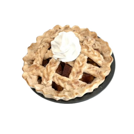 Miniature Faux Apple Pie in Pie Tin, Realistic Fake Dessert Decor, Tiny Pie Kitchen Display by TCT Crafts TCT Crafts
