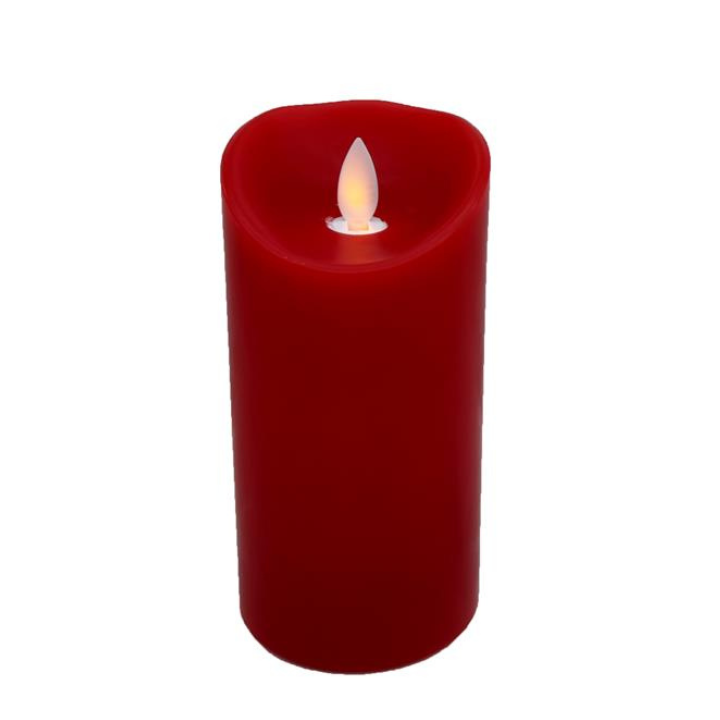 Red Flameless LED Candle 6"x3" | Battery Operated Pillar for Holiday Decor-LL599124 Craig Bachman