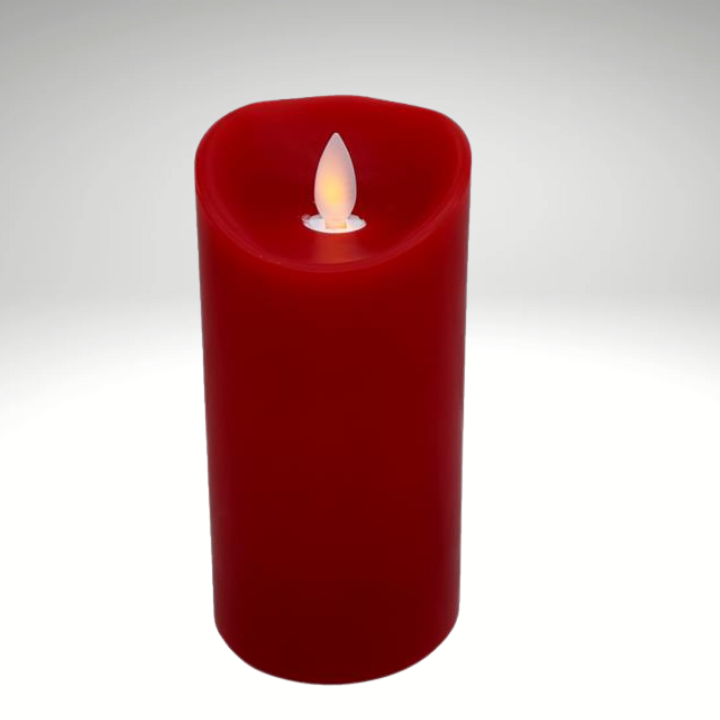Red Flameless LED Candle 6"x3" | Battery Operated Pillar for Holiday Decor-LL599124 Craig Bachman