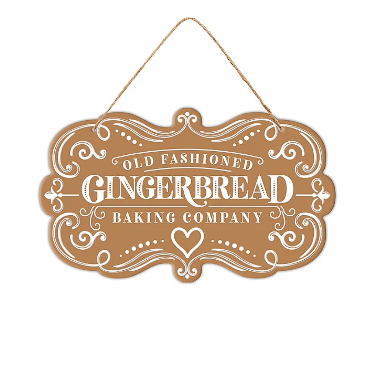 Gingerbread Baking Company Sign | Embossed Tin Christmas Decor | 11.5" Sign-MD1789E3 Craig Bachman