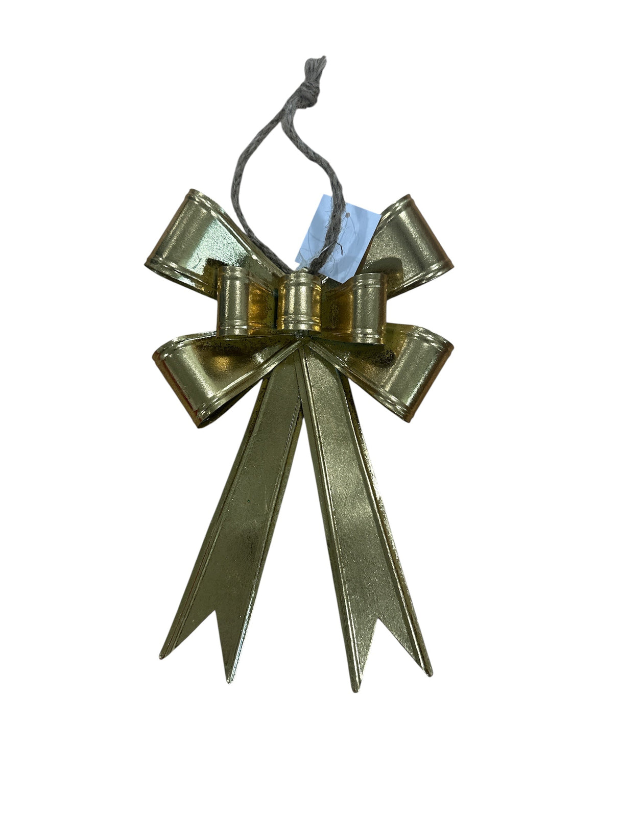 Gold Metal Bow Ornament – Elegant Holiday Decoration 10"x6.5"-570677 Impressive Enterprises, Inc.