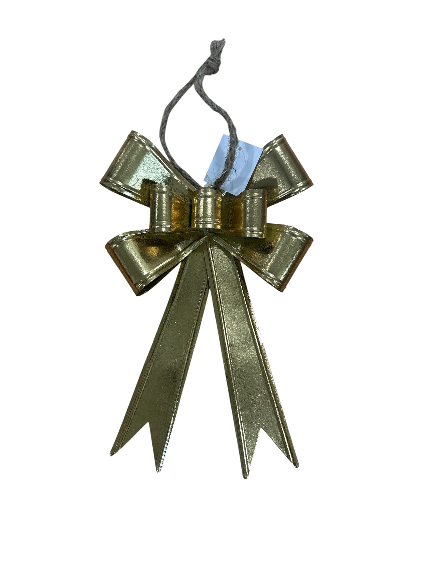 Gold Metal Bow Ornament – Elegant Holiday Decoration 10"x6.5"-570677 Impressive Enterprises, Inc.