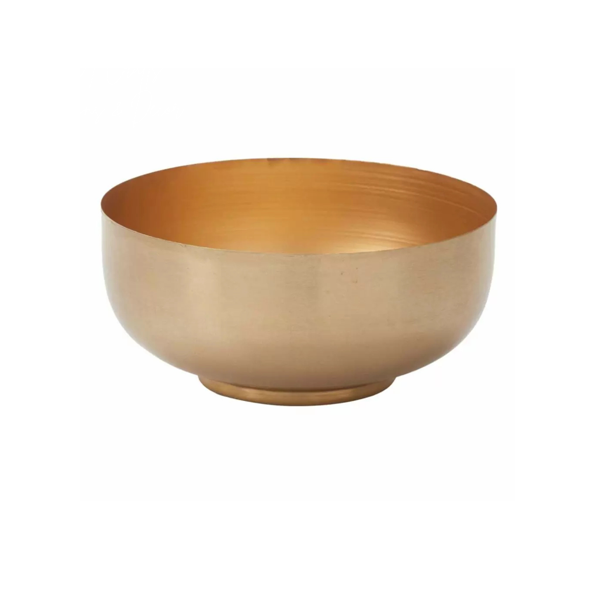 Gold Metal Bowl 8 Inch for Floral Arrangements Centerpieces and Decor 72217-40 Pioneer Imports