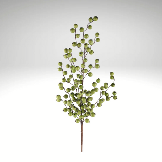 29" Artificial Green Crabapple Spray – Faux Berry Stem-128398 Direct Export