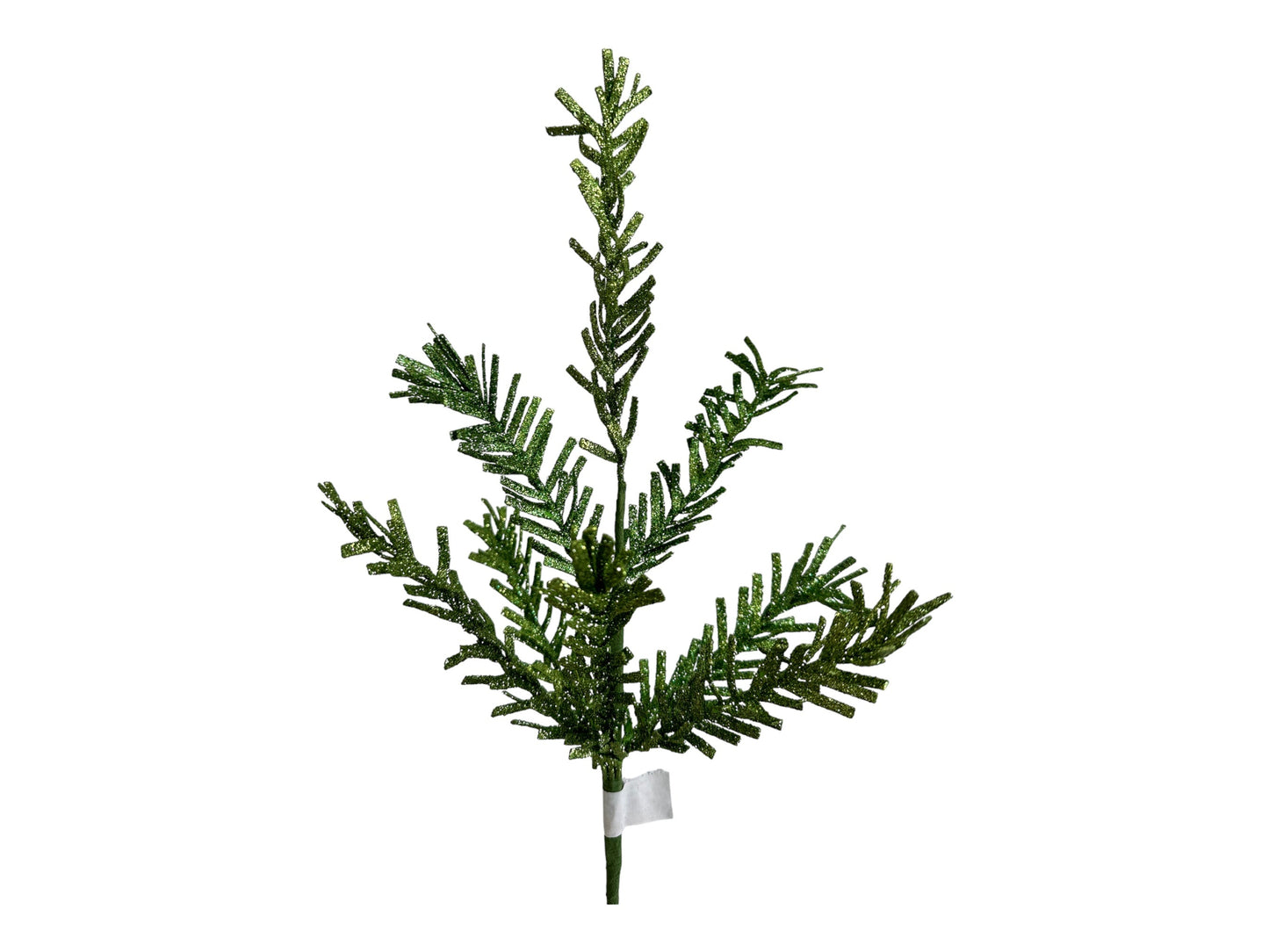 20"L Glittered Foam Pine Spray in Green - Sparkling Holiday Accent-XS7502 TCT Crafts
