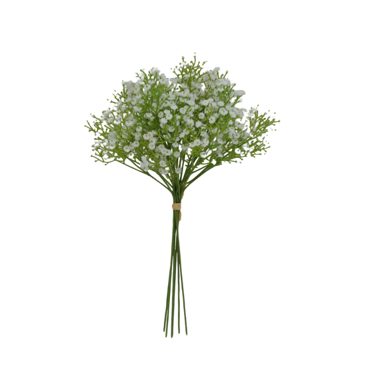 18" Artificial Baby’s Breath Bundle – Faux Gypsophila for Wedding Bouquets, Floral Arrangements & Home Decor-84853