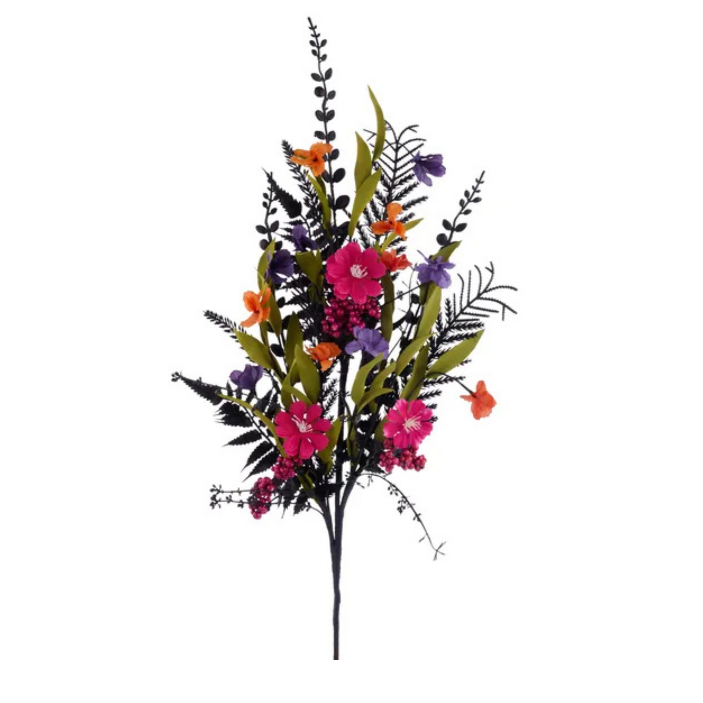 Halloween Floral Spray 29" – Black, Pink, Purple, Orange Artificial Flowers Craig Bachman
