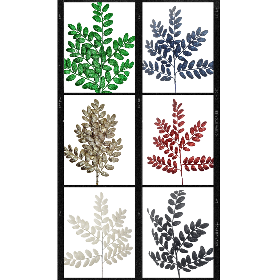 22" Glitter Honey Locust Spray - Choose Your Color