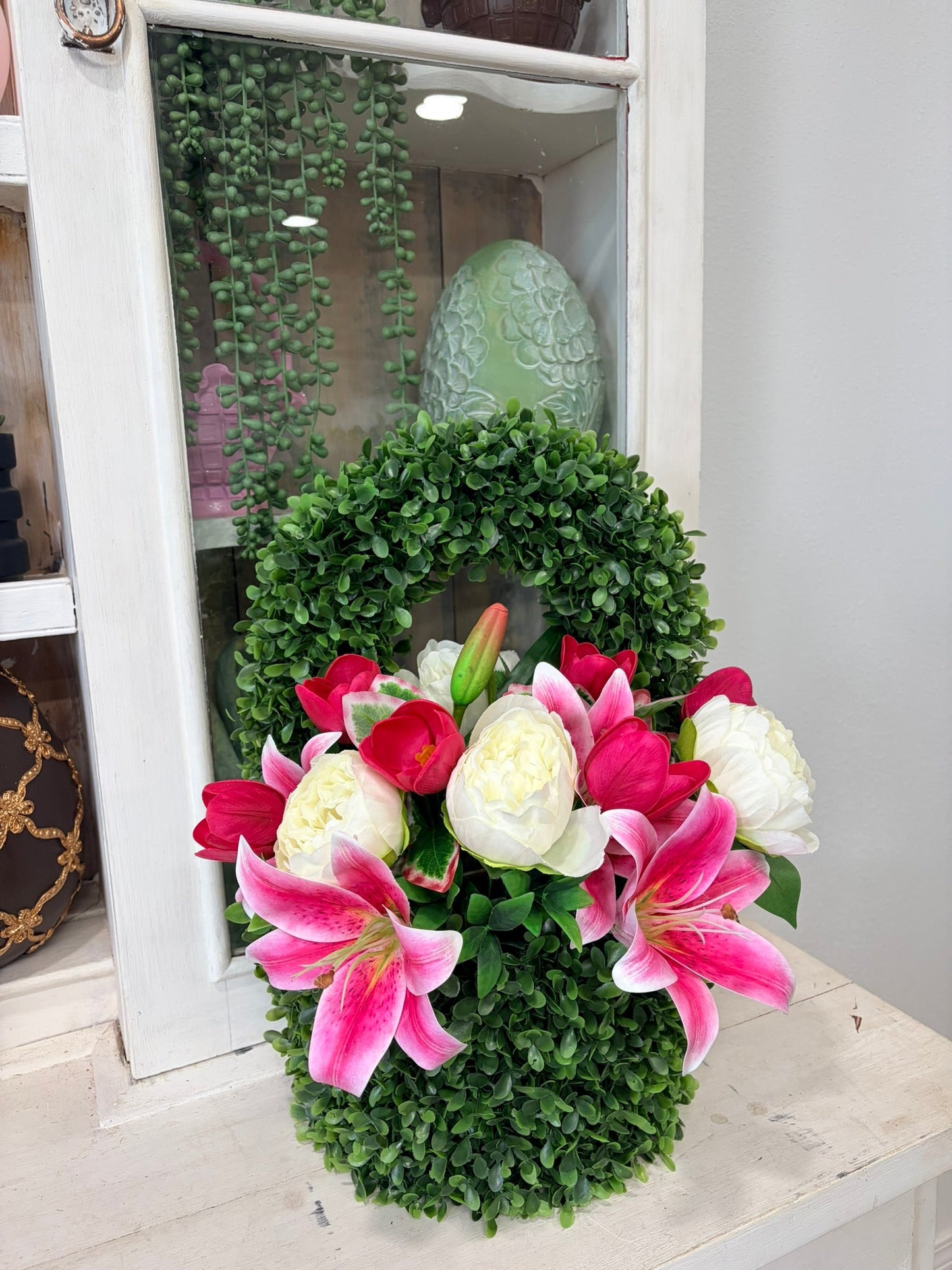 Spring Easter Wall Pocket | Pink Lily Floral Door Decor TCT Crafts