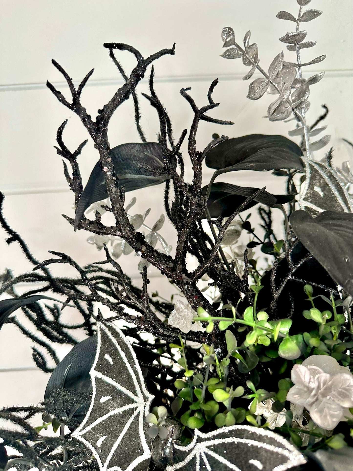 Animated 36x24" Skull Porch Decor | Motion-Sensor Lights and Music | Black Roses & Velvet Vines | Spooky Halloween Accent-TCT1677 TCT Crafts