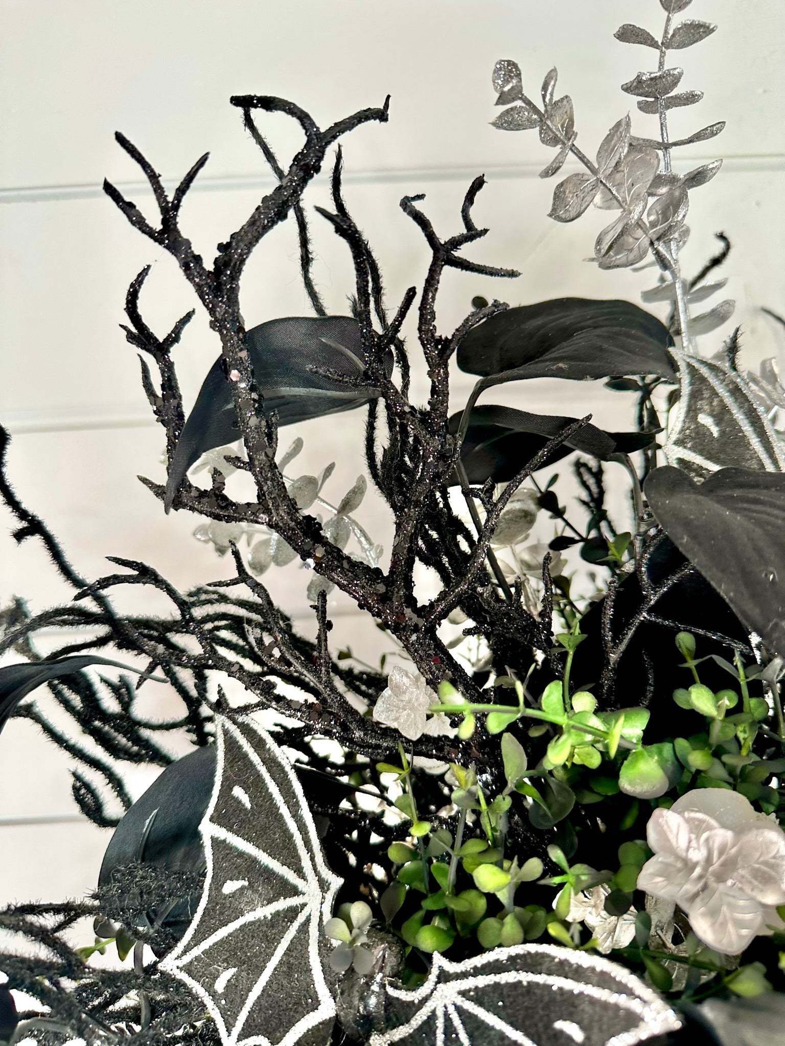 Animated 36x24" Skull Porch Decor | Motion-Sensor Lights and Music | Black Roses & Velvet Vines | Spooky Halloween Accent-TCT1677 TCT Crafts