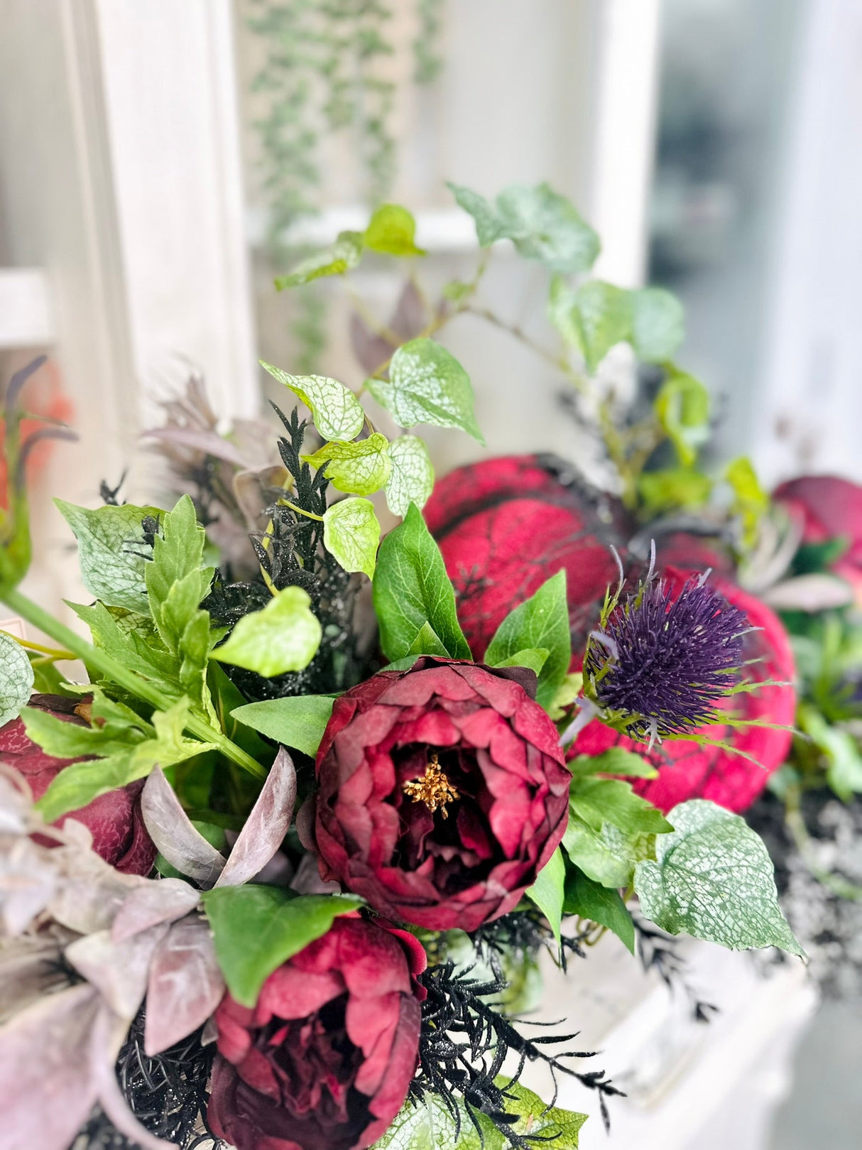 Gothic Halloween Pumpkin Floral Arrangement | Glam Halloween Table Decor TCT Crafts