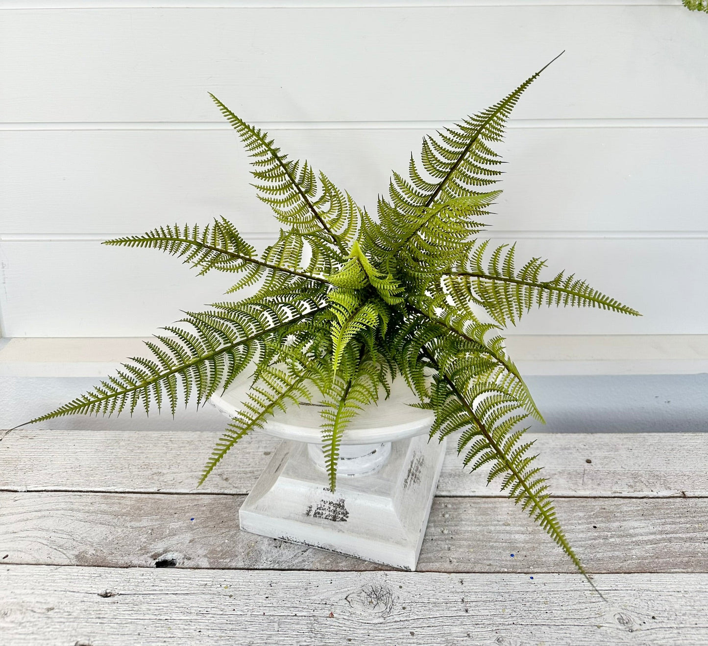 14" Artificial Green Wild Fern Bush - Faux Greenery for Arrangements - TCT Crafts - PF1700 TCT Crafts