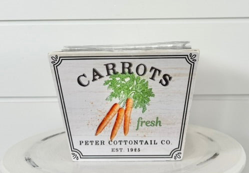 Wooden Easter Carrot Planter with Liner - 5.75"x4.25"H - Choice of 2 Styles - TCT Crafts - KM1145 TCT Crafts
