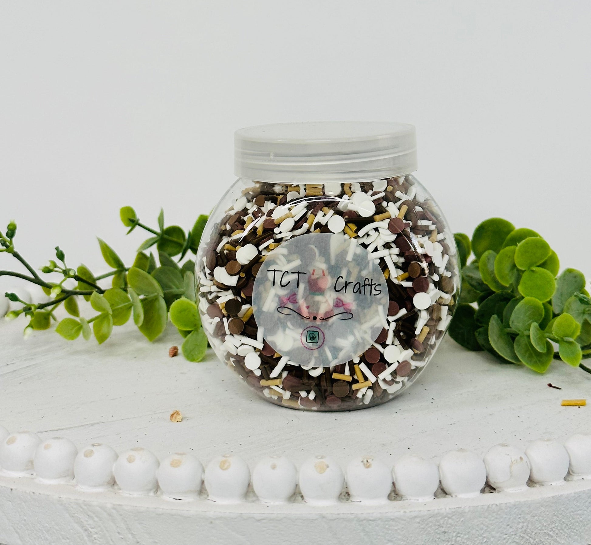 150g Smore's Themed Polymer Clay Faux Sprinkle Mix - Ideal for Fake Bakes, Clay Art, Slime - Unique and Playful TCTCrafts