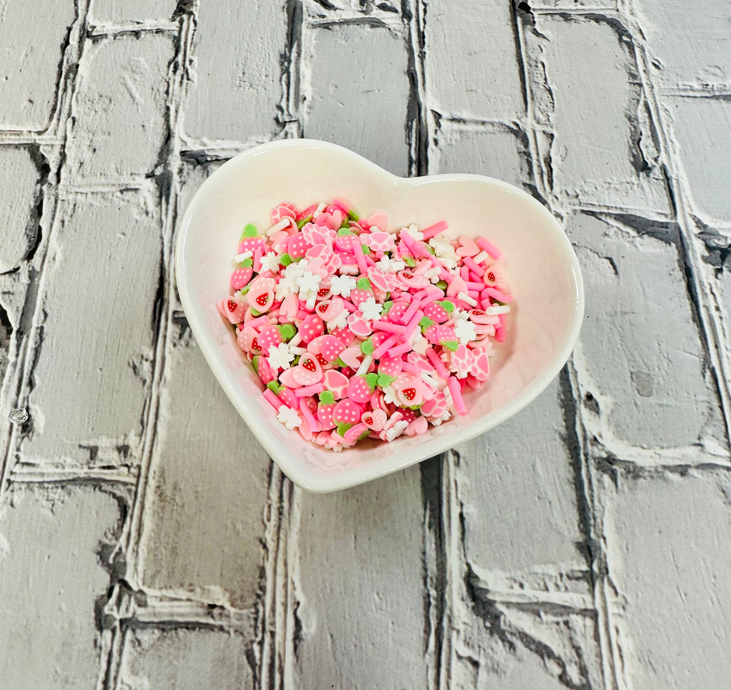 150g Pink Easter Bunny Paws Polymer Clay Sprinkle Mix - Perfect for Fake Bakes, Clay Art, Slime - Cute, Playful, and Festive