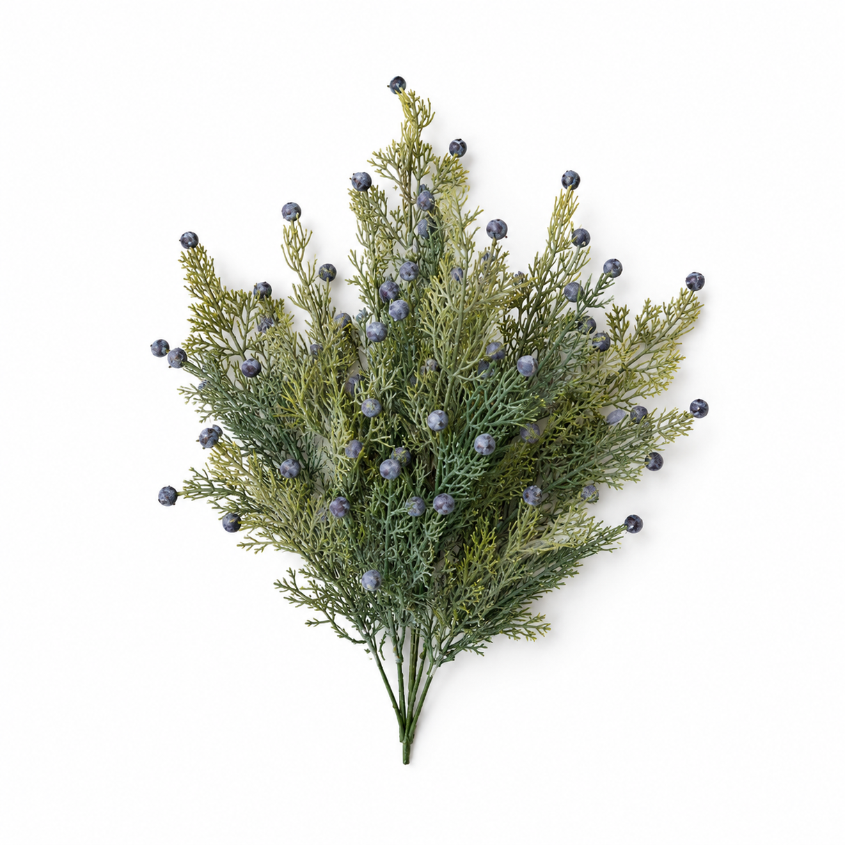 Artificial Midnight Juniper Bush — 18 Inch Blue Berry Greenery Supply-XRA6741 Lancaster & Vintage