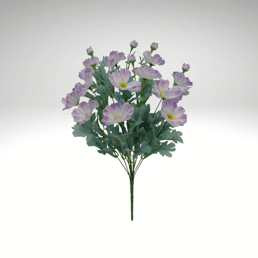 22" Artificial Lavender Cosmos Bush – Faux Wildflowers for Wedding Bouquets, Centerpieces & Home Décor-84299-LV Golden Bell