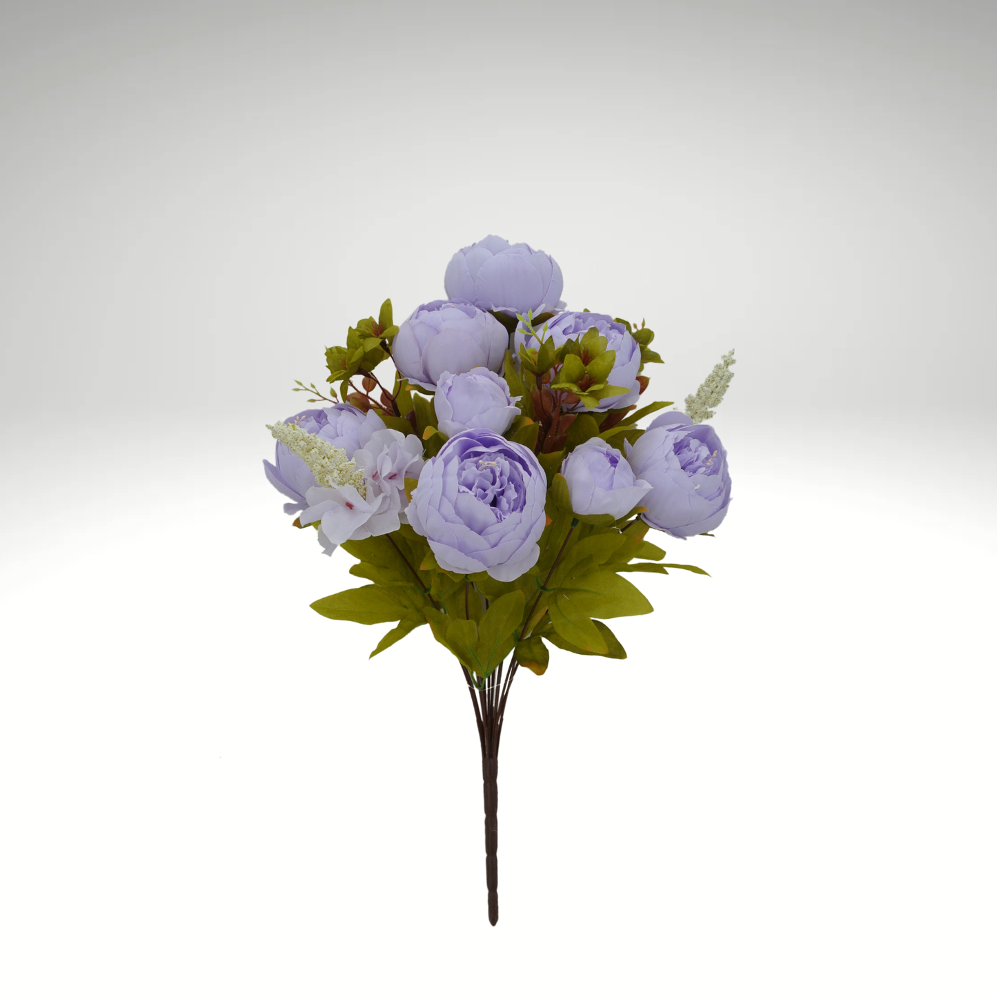 20” Artificial Lavender Peony Bush – Faux Peony Bouquet with 13 Stems-63220-LV Golden Bell