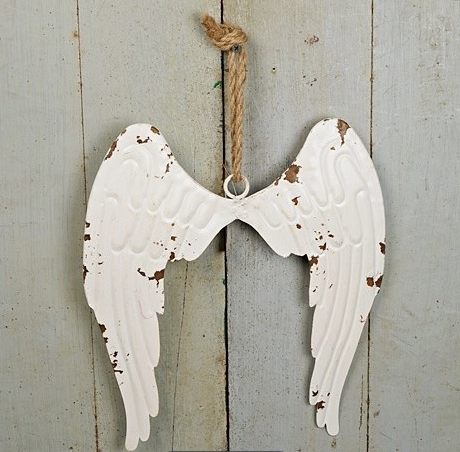 Distressed Metal Angel Wings Ornament – Rustic Farmhouse Christmas & Memorial Décor-M10822 Impressive Enterprises, Inc.