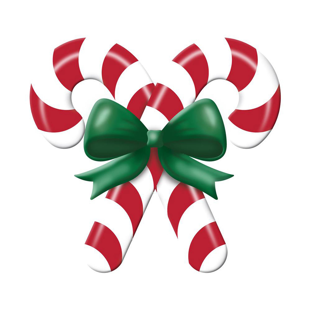 13"x12" Metal Embossed Candy Cane Sign – Festive Red, White, and Green Christmas Wall Decor | TCT Crafts I MD136594