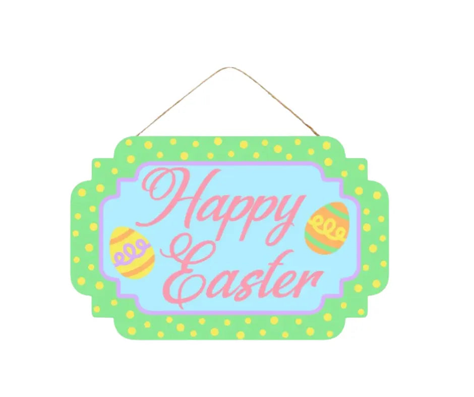 MDF Happy Easter with Eggs Sign - Festive Spring Decoration-AP8298 TCT Crafts
