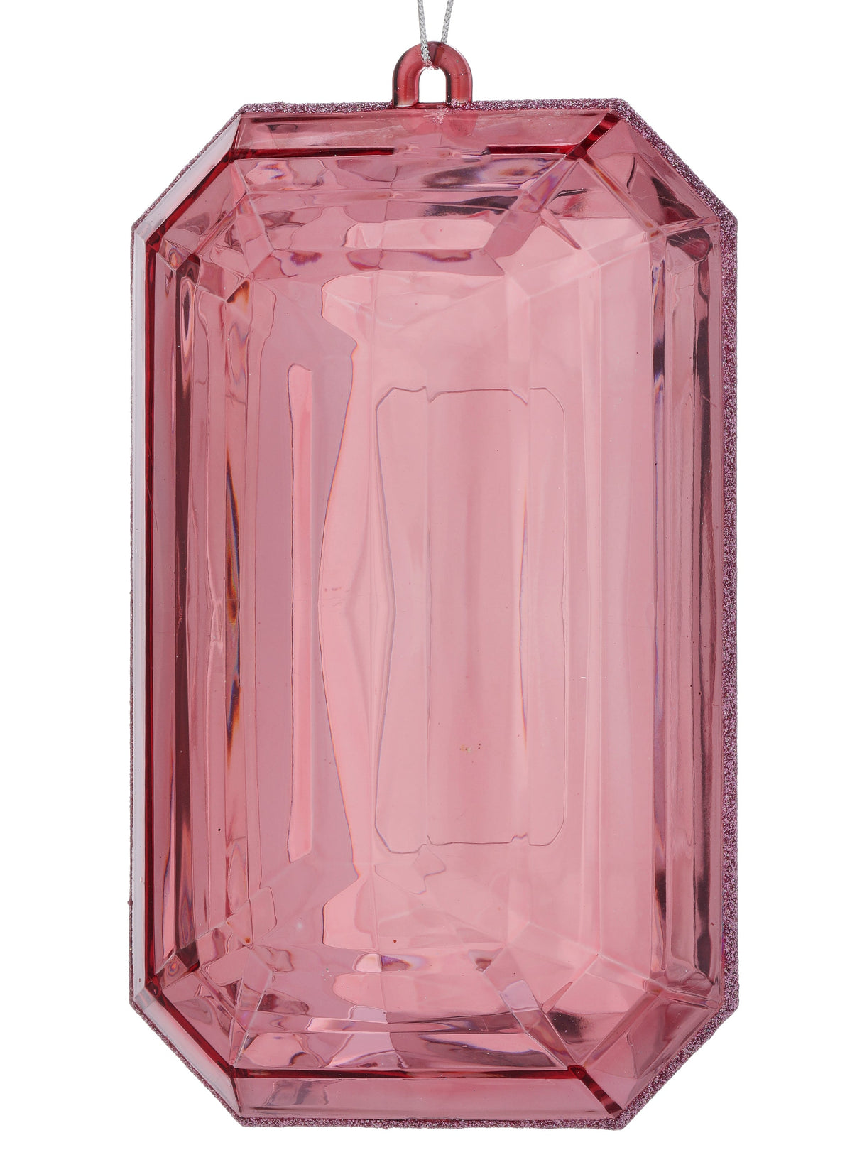 MTX67416 9" Acrylic Emerald Cut Precious Gem Ornament - Choose from 5 Stunning Colors Regency