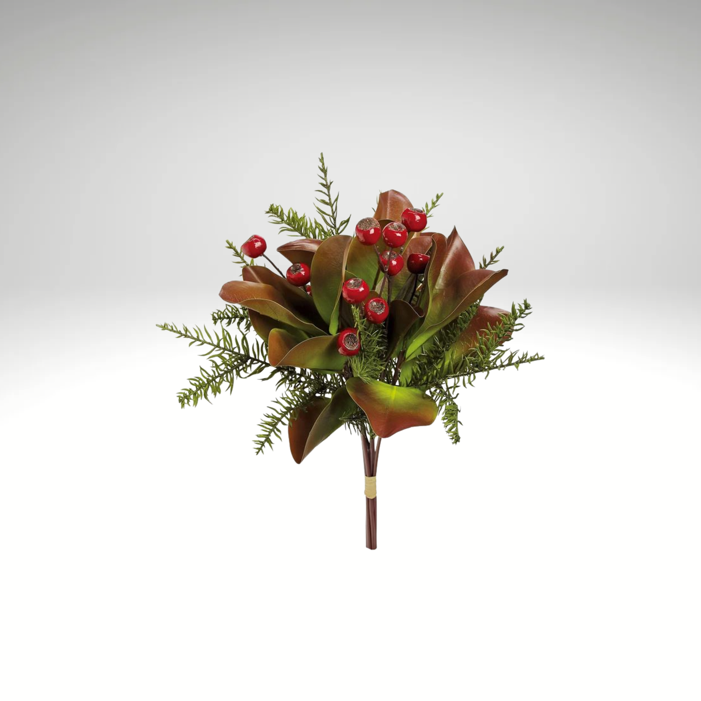 20 Inch Magnolia Berry Pine Bundle | Holiday Greenery Pick Select Artificials
