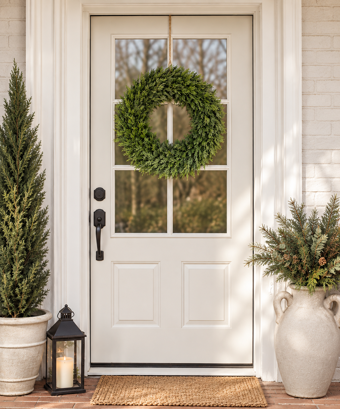 Juniper Wreath | Everyday Greenery Door Decor | 21" Wreath-FF0017 Craig Bachman