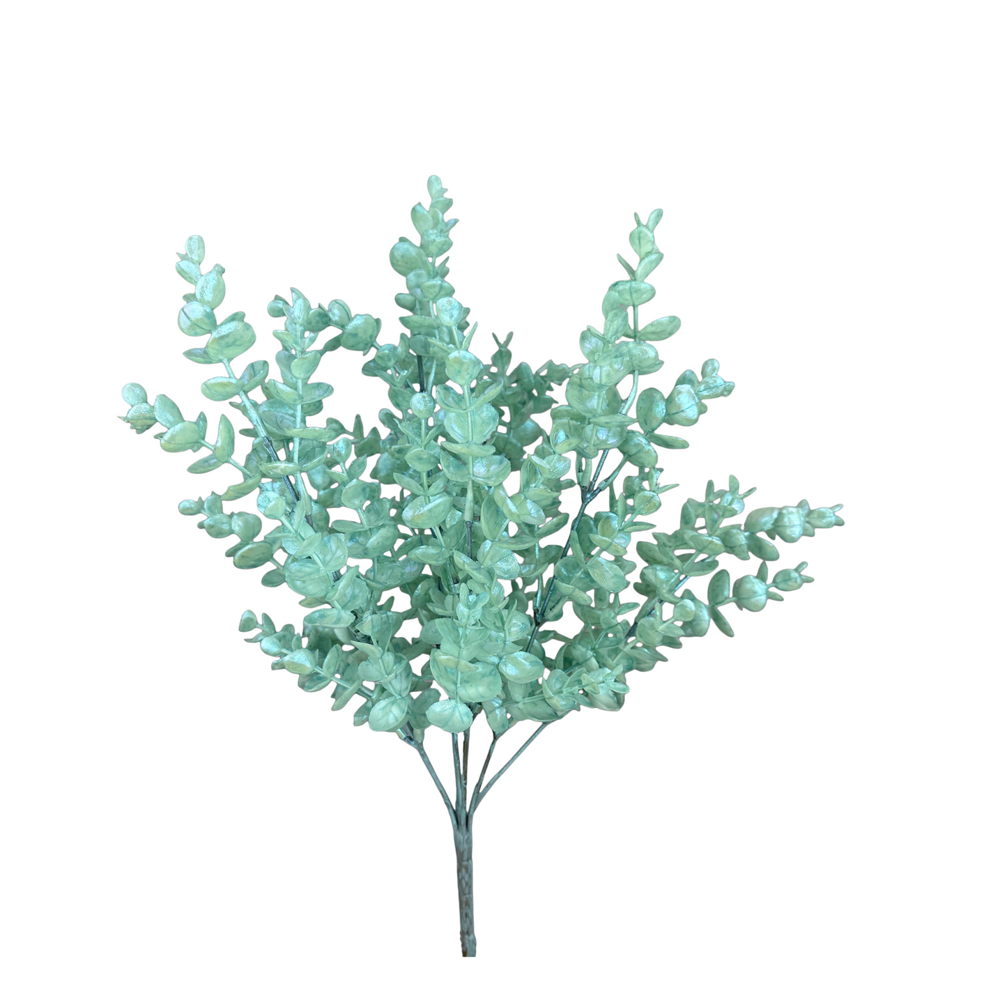 Mint Green Glitter Eucalyptus Bush – Shimmery Artificial Greenery for Floral Designs & Wreaths-86385MINT Liberty Floral