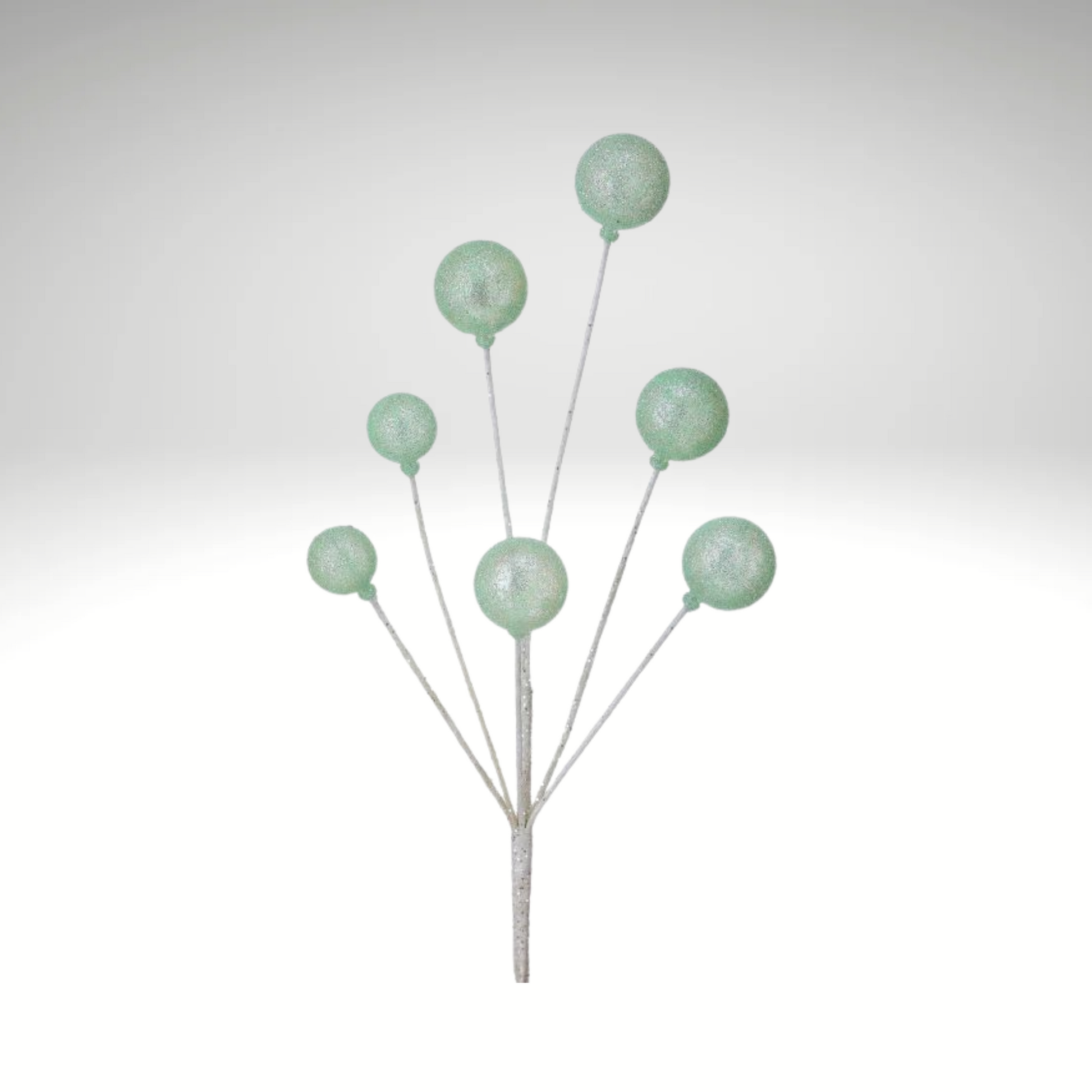 Mint Green Glitter Sugar Ball Spray 21" – Candyland Christmas Tree Pick-MTX75905MIGR Regency