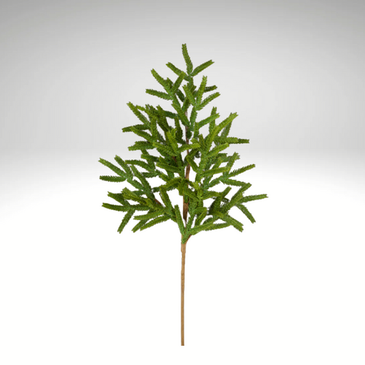 27" Norfolk Pine Spray | Faux Greenery Stem for Winter & Christmas Decor-XX9412 Craig Bachman