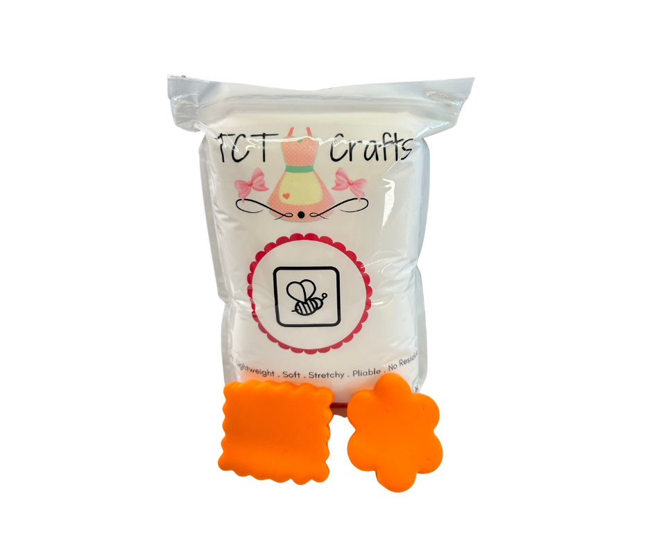 Orange Air Dry Lightweight Foam Clay TCT Crafts