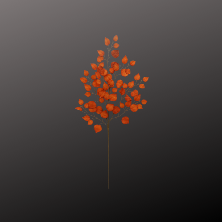 35" Artificial Orange Birch Leaf Spray – Faux Branch for Floral Arrangements & Home Decor-64486-GN (Copy) Golden Bell