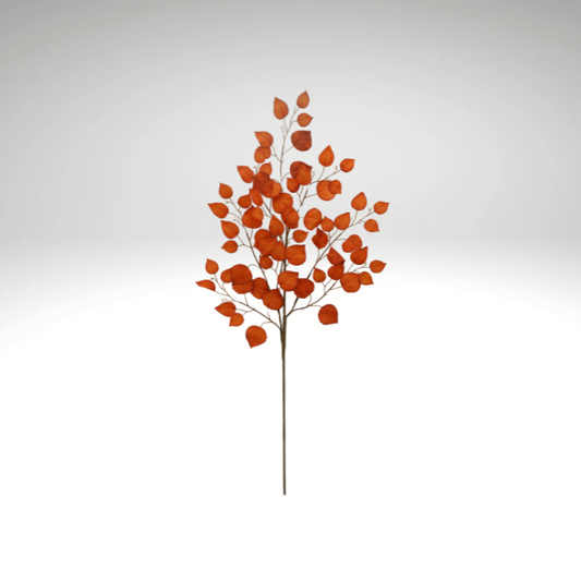 35" Artificial Orange Birch Leaf Spray – Faux Branch for Floral Arrangements & Home Decor-64486-GN (Copy) Golden Bell