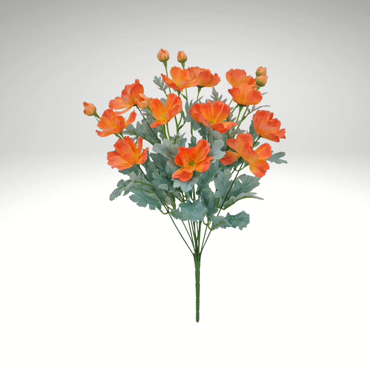 22" Artificial Orange Cosmos Bush – Faux Wildflowers for Wedding Bouquets, Centerpieces & Home Décor-84299-OR Golden Bell