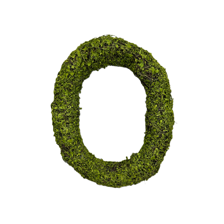 Oval Moss & Grapevine Wreath Base – 18"x15" Natural DIY Wreath Form-13655GN Liberty Floral