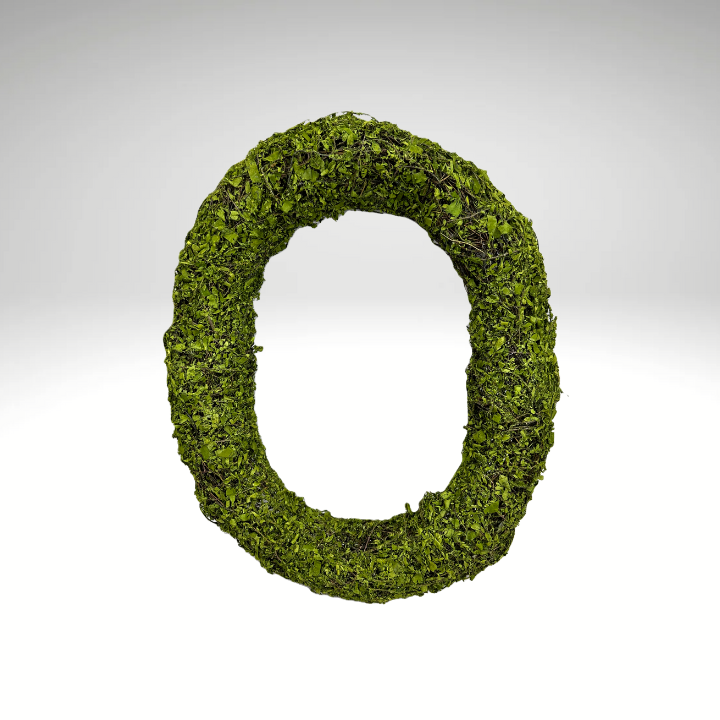 Oval Moss & Grapevine Wreath Base – 18"x15" Natural DIY Wreath Form-13655GN Liberty Floral