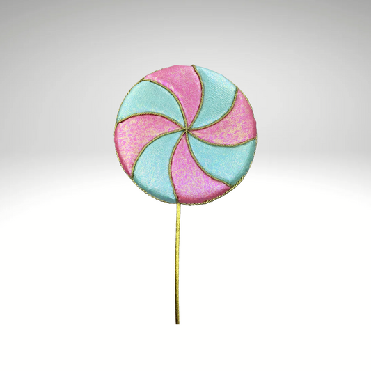 29" Pink Mint Gold Lollipop Pick – Candy Christmas Decoration for Wreaths & Trees-86291MIPK Liberty Floral