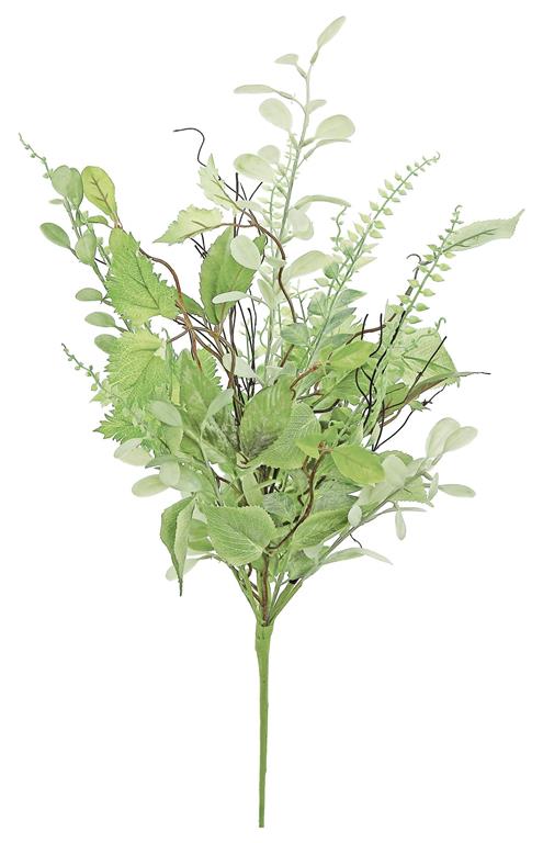 28" Lush Green Artificial Mixed Foliage & Fern Bush - Perfect for DIY Arrangements, Home Decor, and Centerpieces-(PM2240-G) Select Artificials