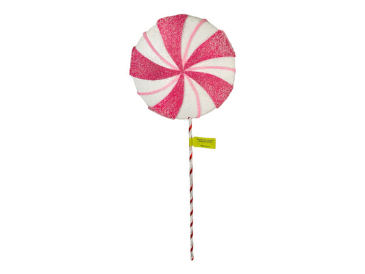 21"x6" Peppermint Lollipop Spray in White & Pink by TCT Crafts - Sweet Holiday Decor-85774BT Liberty Floral