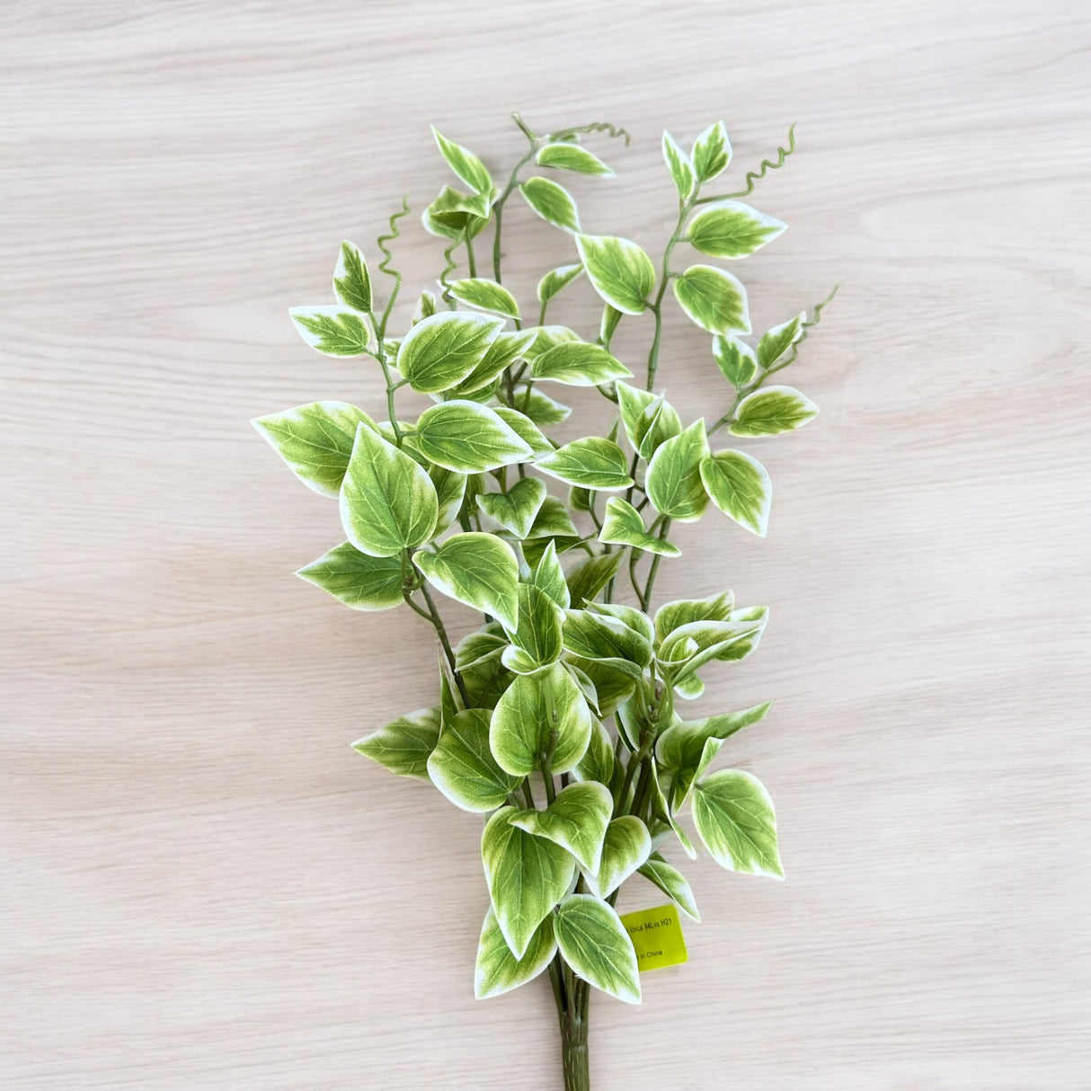 Artificial Variegated Vinca Bush — 21 Inch Everyday Greenery Supply-13461VAGN