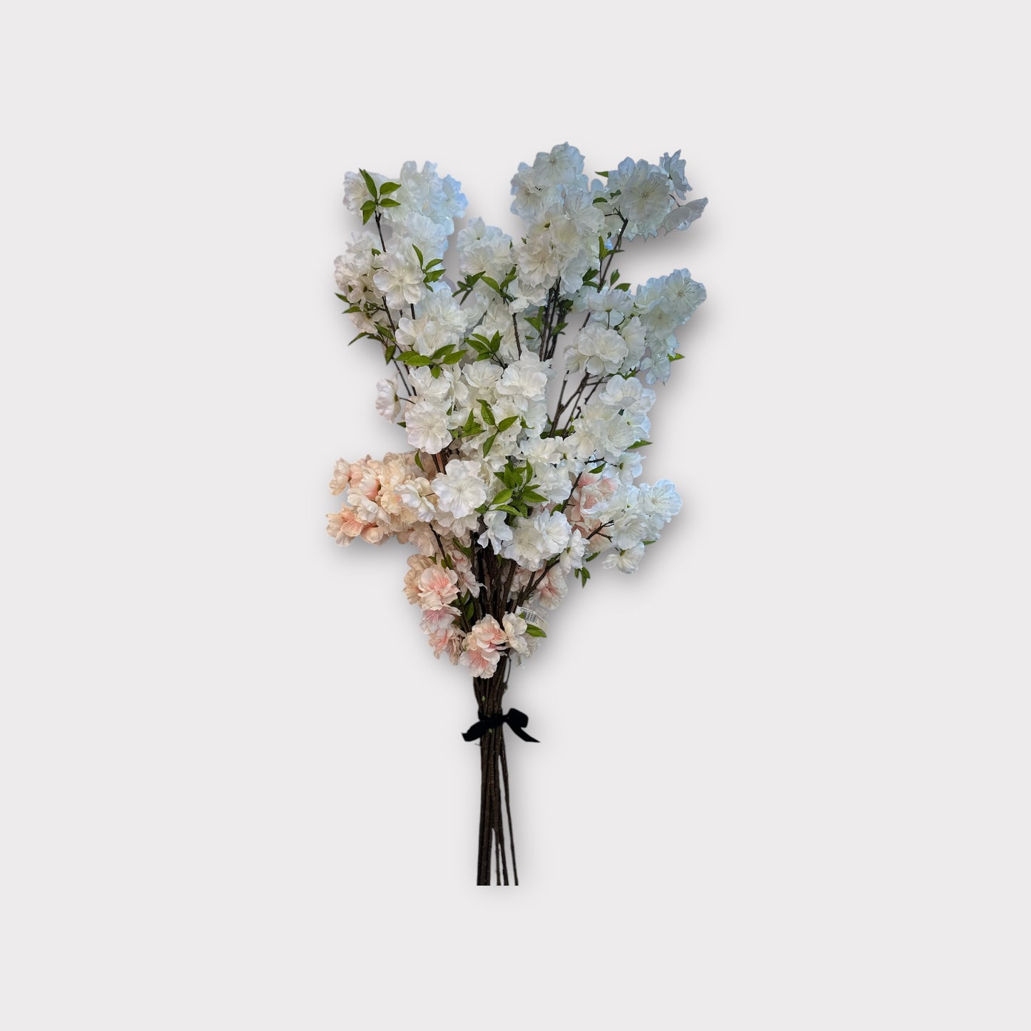 30.5" Faux Peach Blossom Bundle – 10 Artificial Stems for Vases, Floral Centerpieces & Wedding Decor-ZBB685-WH/PE