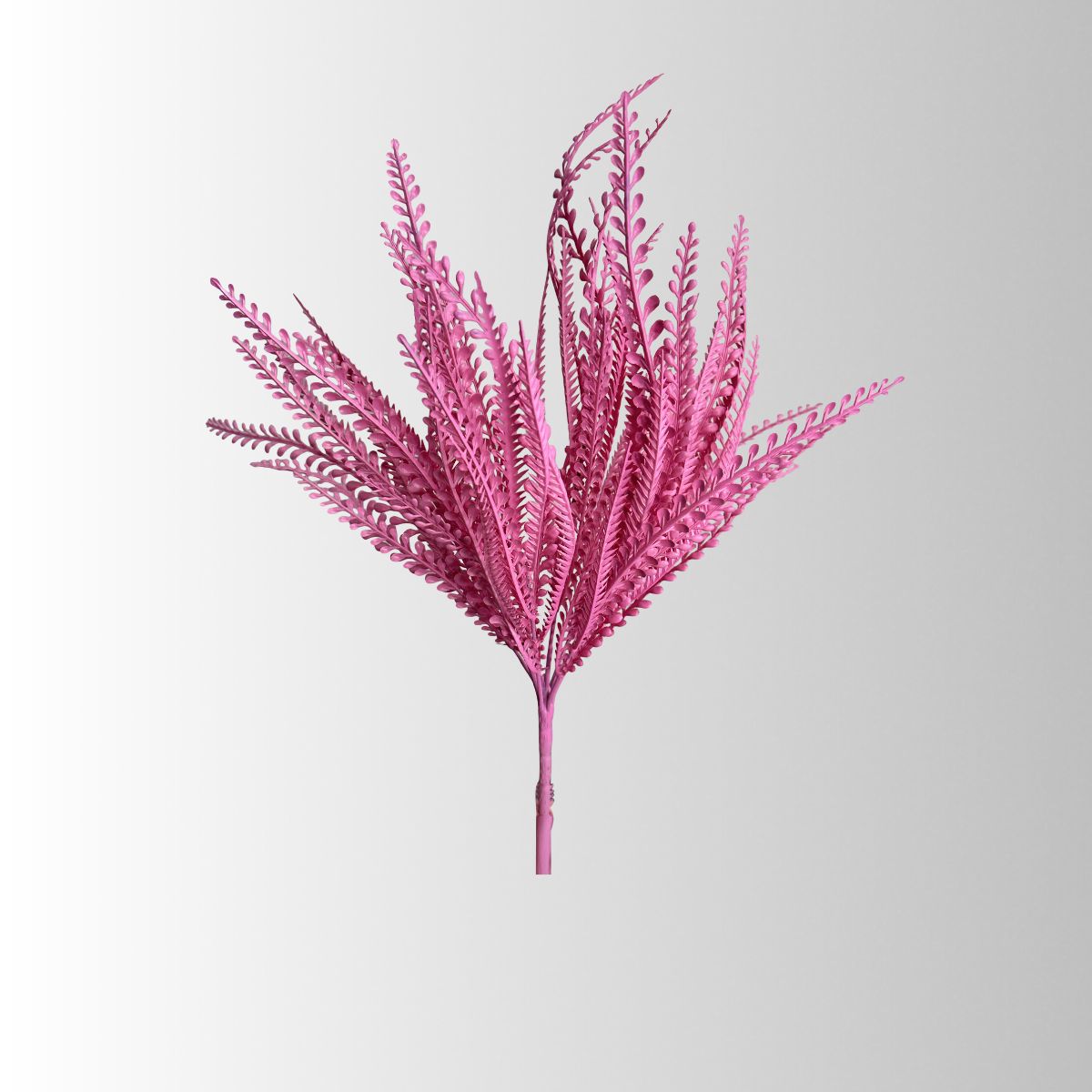 Artificial Pink Button Fern Bush — 19 Inch Spring Wreath Supply-57495PK Liberty Floral