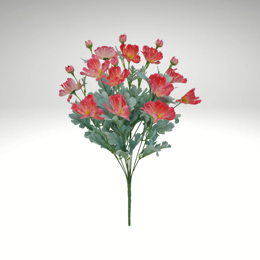22" Artificial Pink Cosmos Bush – Faux Wildflowers for Wedding Bouquets, Centerpieces & Home Décor-84299-BTY Golden Bell