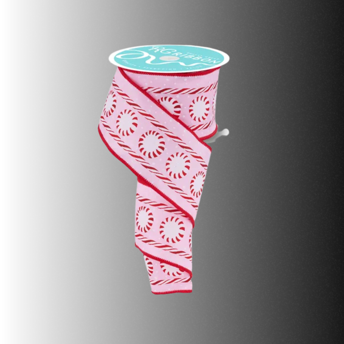 Glitter Peppermint Ribbon 2.5 Inch x 10 Yards-RGF180922 Craig Bachman